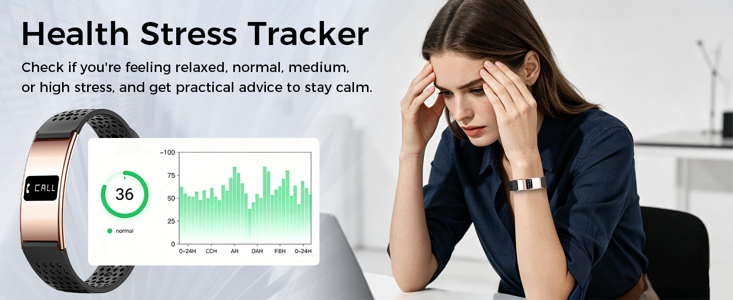 The stress monitoring function helps you understand your current emotional state