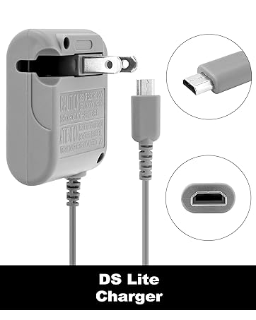 DS Lite Charger, DS Charger Cable NDS Lite AC Adapter for Nintendo NDSL DS Lite Power Cable Charging