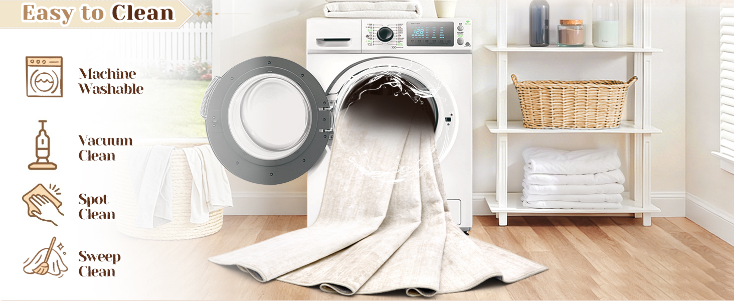 Machine Washable Rug