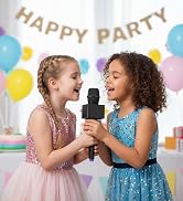 Fake Microphone Props for Kids Plastic Microphone Toy with Flags Square Cube Station Pre...