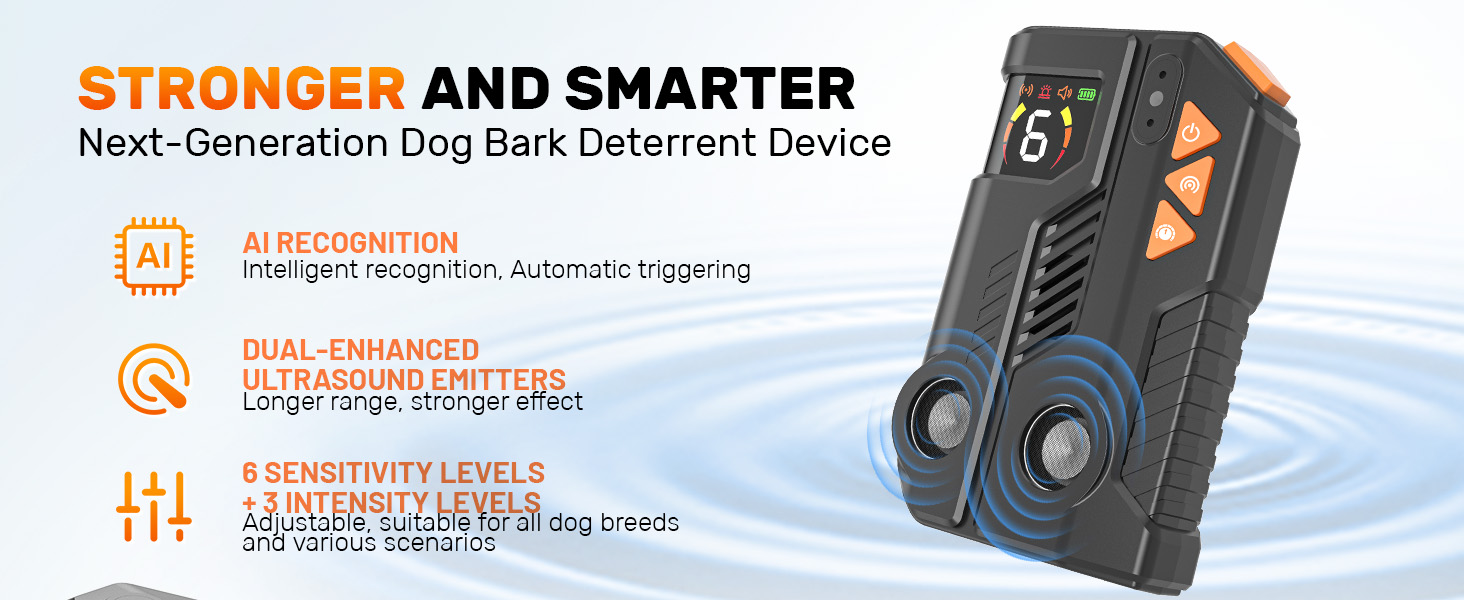 Next-Generation Dog Bark Deterrent Device, Smarter and Stronger Anti Barking Device For Dogs