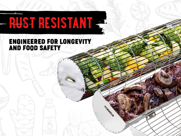 kabob fire scewerers bandeja red de regalo espátula de carbón pellet salteado fumador
