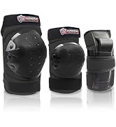 Adult/Kids Knee Pad Elbow Pads Wrist Pads Youth Protective Gear Set for Skateboarding Cycling Ska...