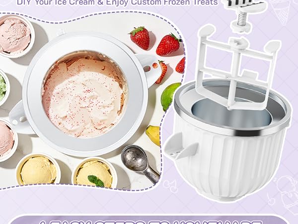 Ice Cream Maker Attachment for KitchenAid Stand Mixer