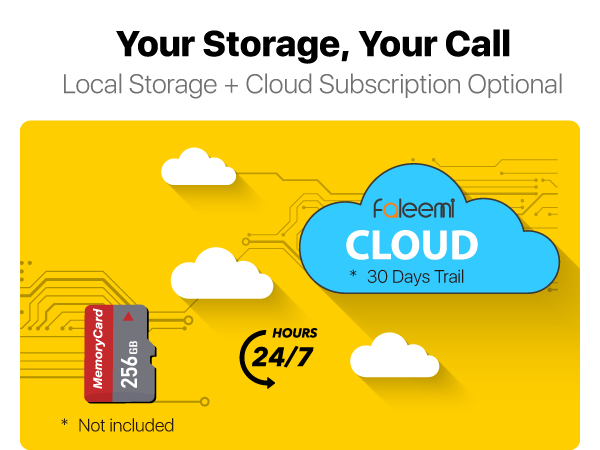 FS3 2K Ultra HD Pan &amp; Tilt Indoor WiFi Security Camera-phone_Storage of Choice