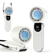 BCFHYK Portable Handheld Turbo Foldable Mini Personal Fan, Rechargeable 3-IN-1 Hand/Desk/Neck Fan...