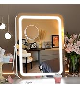 Hasipu Vanity Mirror with Lights, 11" x 14" LED Makeup Mirror, 3 Modes Light, Smart Touch Control...