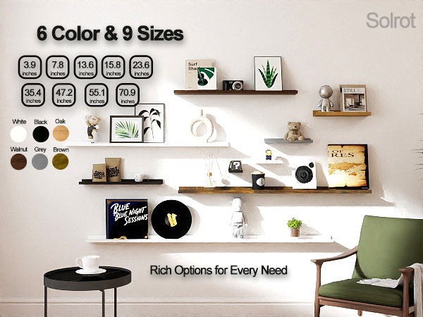 living room shelves