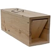 WCS Wooden Rabbit Trap, 24" Humane Live Capture Box Trap for Rabbits &amp; Skunks – Wire-Shy Rabbit S...