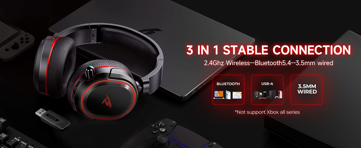 gaming headset wireless PS5 headphone