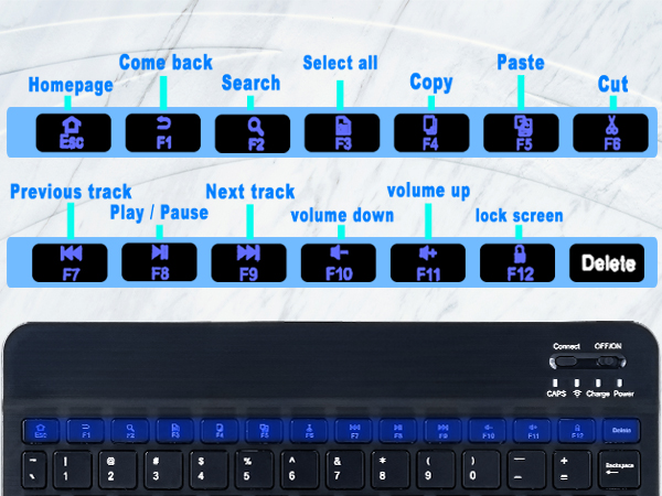 Google Pixel 11 Tablet Keyboard Case Black - 20