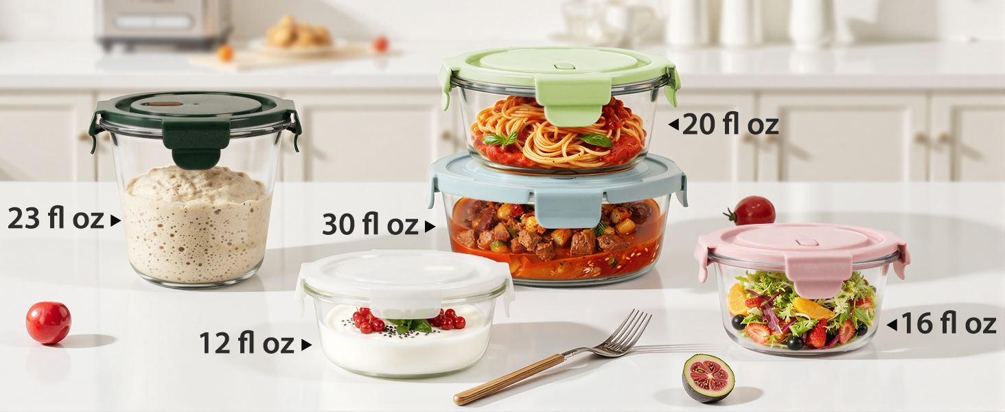 glass meal prep containers with lids