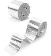 AutoEC Aluminum Foil Tape, Heat Resistant Tape,Silver Self-Adhesive Heat Shield Reflective Tape f...