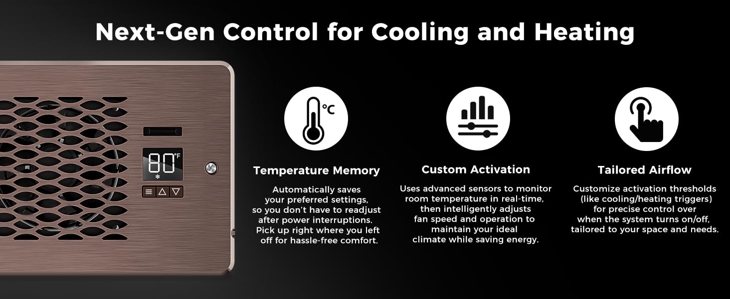 Control for Cooling and Heating