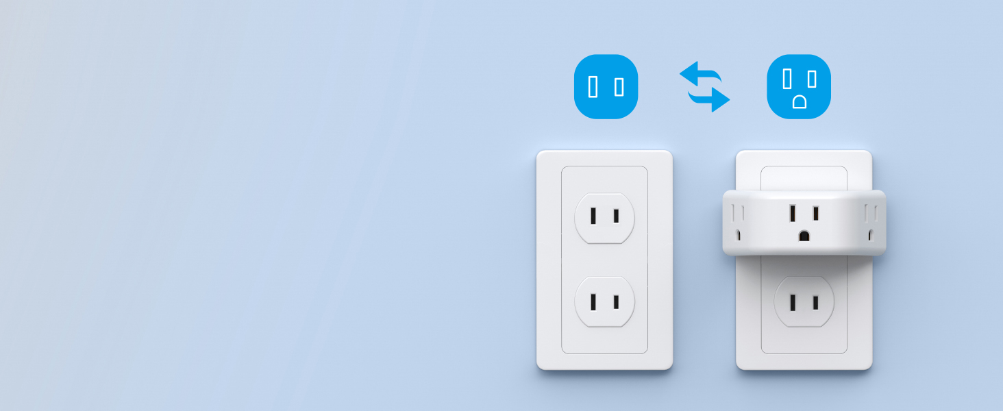 2 prong outlet extender