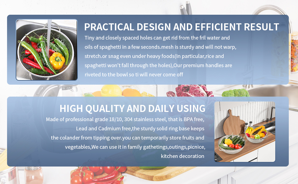 strainers and colanders