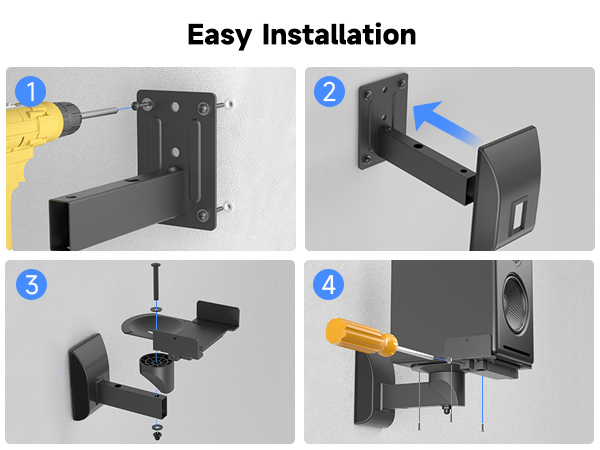 bookshelf speaker wall mount