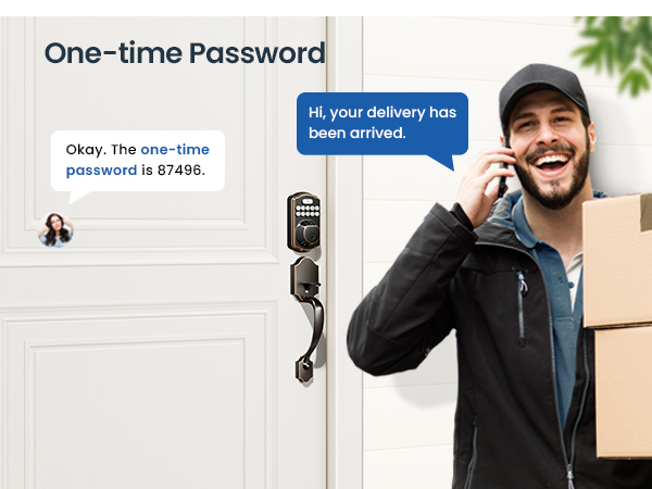 keypad door lock with handle