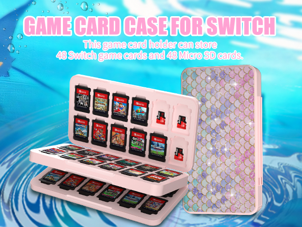 nintendo switch game case 48 slots