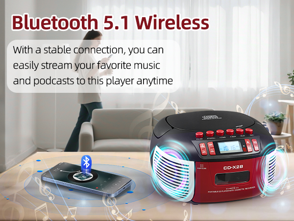 CD and Cassette Player