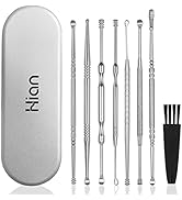 8 Pcs Ear Wax Removal Kit,Professional Double-Headed Ear Pick Earwax Removal Tools,316L Stainless...