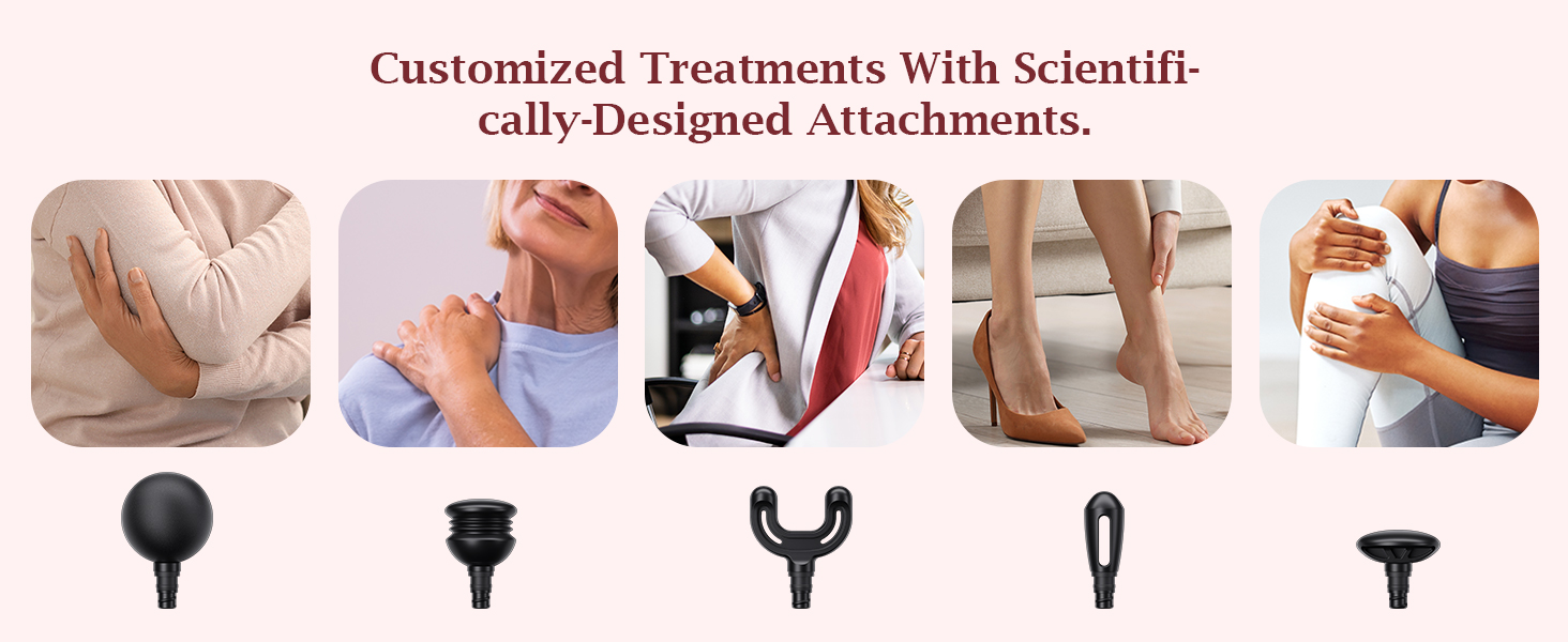 5 scientifically-designed attachments