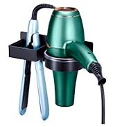 wall mounted hair dryer straightener holder 