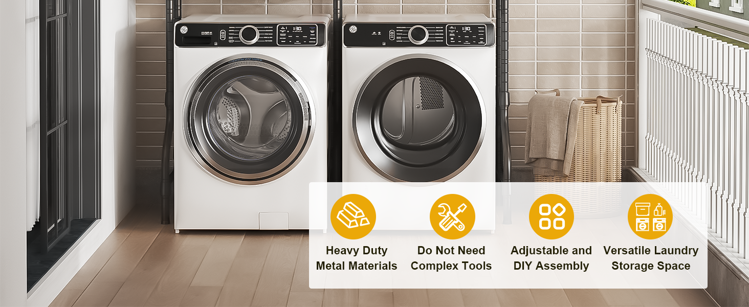 washer and dryer storage shelf