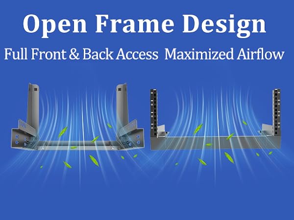 4U 19 inches Desktop open frame rack