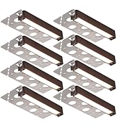 LEONLITE 8-Pack 7 Inch LED Hardscape Lighting, Update Retaining Wall Lights, LED Landscape Lighti...