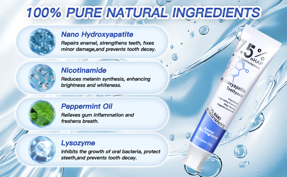 Porindisi Nano Hydroxyapatite Toothpaste for Enamel Protection