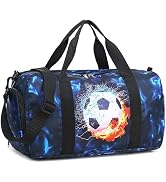 Kids Duffle Bag Boys Girls Overnight Travel Sport Gym Bag Weekender Carry On Shoulder Bag with Sh...