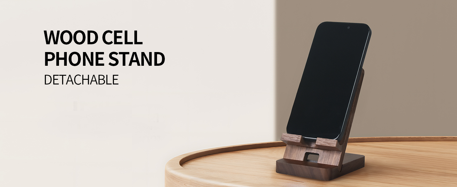Wood phone stand for desk 5