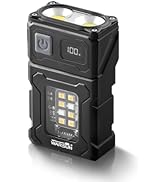 WARSUN Rechargeable EDC Flashlight with Rotating Head – 800 Lumens Compact Magnetic Flashlight wi...