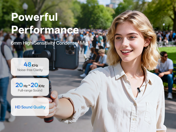 Wireless Lavalier Microphone for iPhone