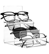 Cabilock Clear Purses Clear Acrylic 4 Tier Display Stand Acrylic Riser Display Shelf for Figures ...