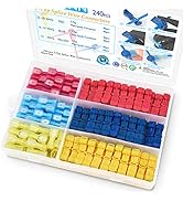 TICONN 240Pcs T Tap Wire Connectors, T Wire Quick Splice Connector, T Connectors for Wiring with ...