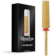 MelodySusie Super Long Tapered Nail Drill Bits, 3/32'' Carbide Tungsten Bits, Suitable for Manicu...