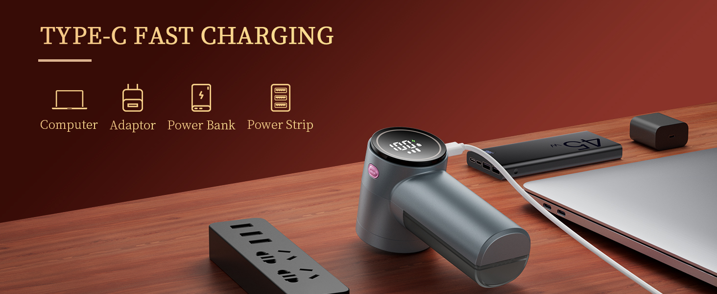 rechargeable fabric shaver