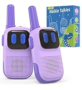 Holiky Outdoor Toys for Kids Ages 4-8, Kids Walkie Talkies 2 Pack 1000FT Long Distance with 2 Cha...