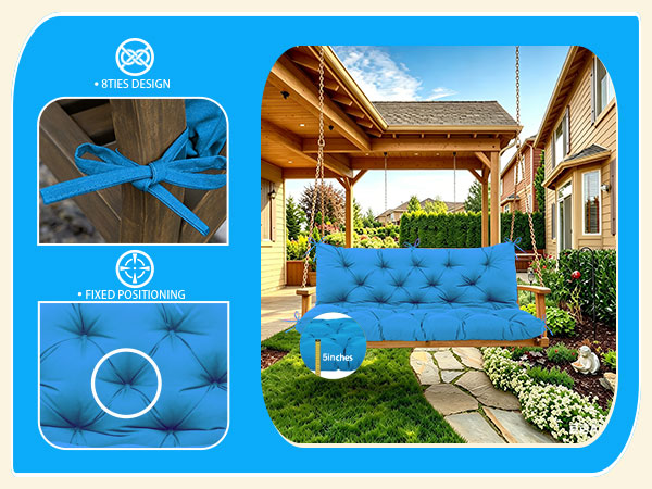 outdoor swing cushions 3 Seater