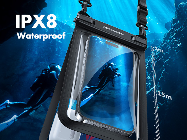 Outstanding IPX8 Waterproof, it can withstand water depths of up to 30 meters without leakag