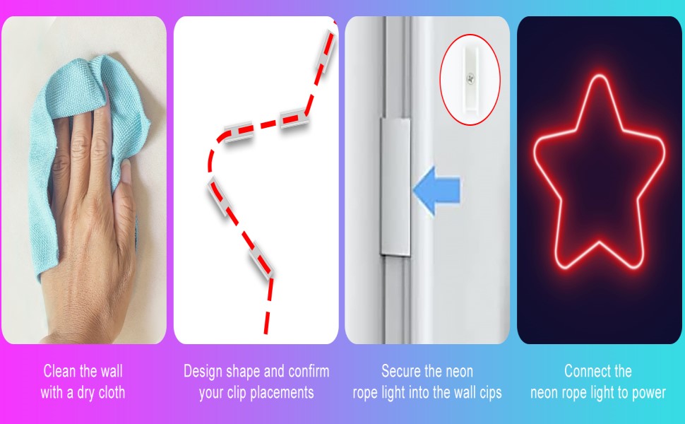 Three easy steps to install and enjoy the light show