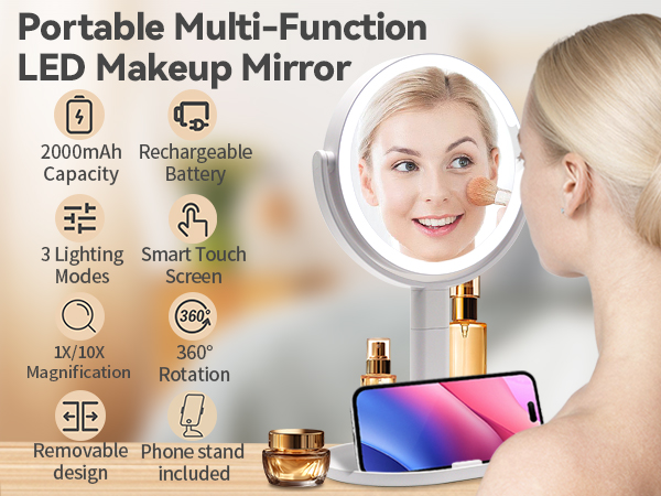 makeup mirror with led lights