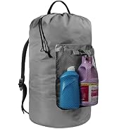 Laundry Bag with Shoulder Straps and Mesh Pocket Laundry Backpack Large Portable Laundry Hamper f...