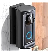 COOLWUFAN Video Doorbell Door Mount, Adjustable All Angle Anti-Theft Doorbell Mount for Wall &amp; Do...