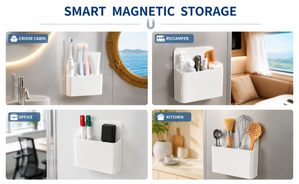 magnetic toothbrush holder