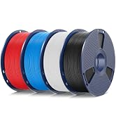SUNLU 4kg TPU 3D Printer Filament Bundle, High Speed 90A TPU Filament 1.75mm ±0.03mm, Individuall...