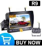 Rohent RV Backup Camera Wireless HD 1080P 7'' Touch Key DVR Monitor Rear View Camera System Infra...