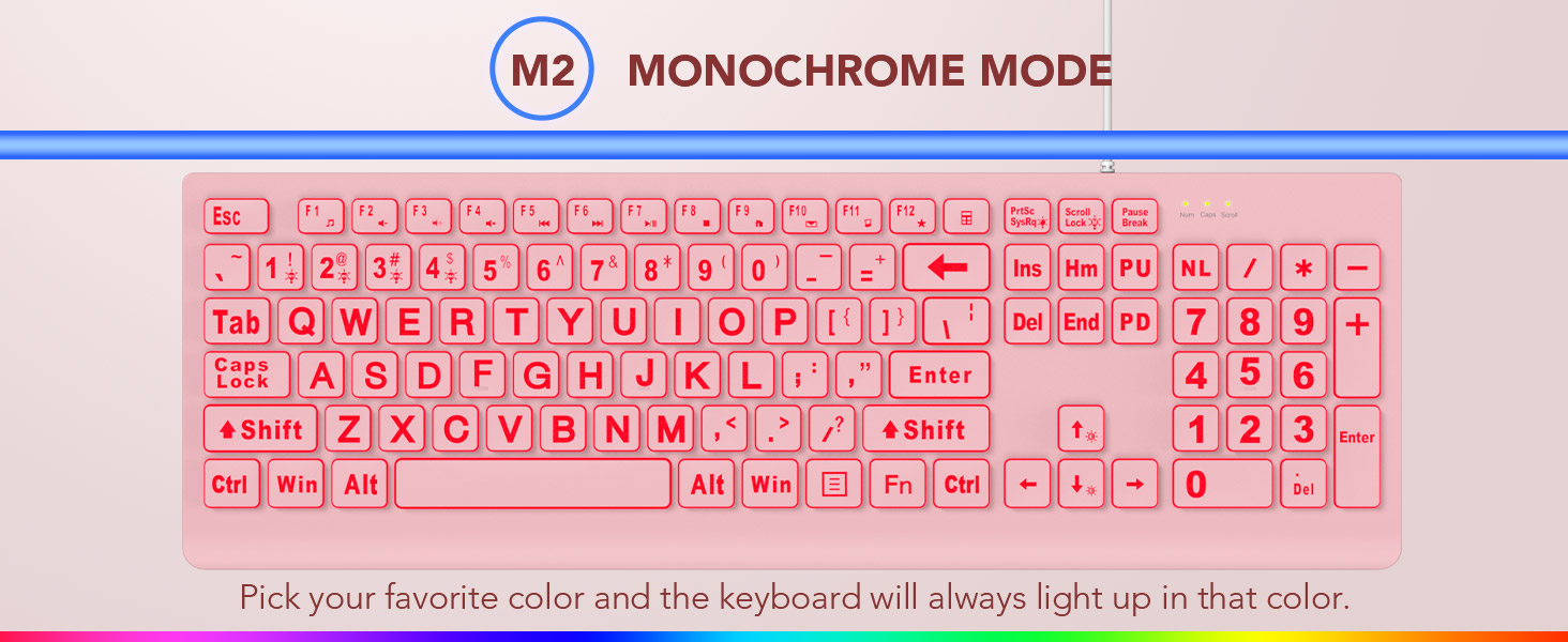 lighted keyboard